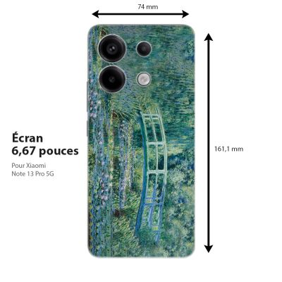 Coque souple pour Xiaomi Redmi, Nymphéas et Pont Japonais