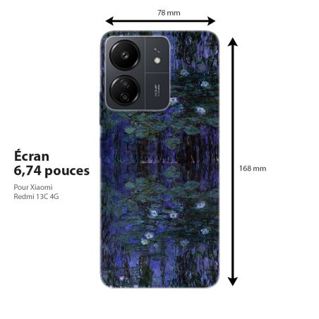 Coque souple pour Xiaomi Redmi, Nymphéas, chef d'oeuvre de Claude Monet