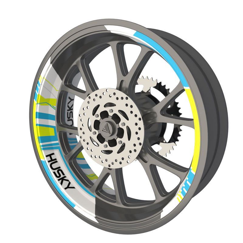 Kit déco autocollants jantes Husqvarna Husky