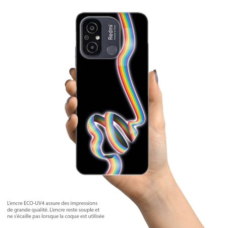 Coque de protection pour Xiaomi Redmi, Rainbow heart