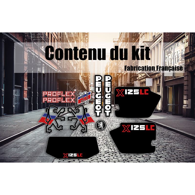 Kit déco Peugeot X 125 LC Blanc