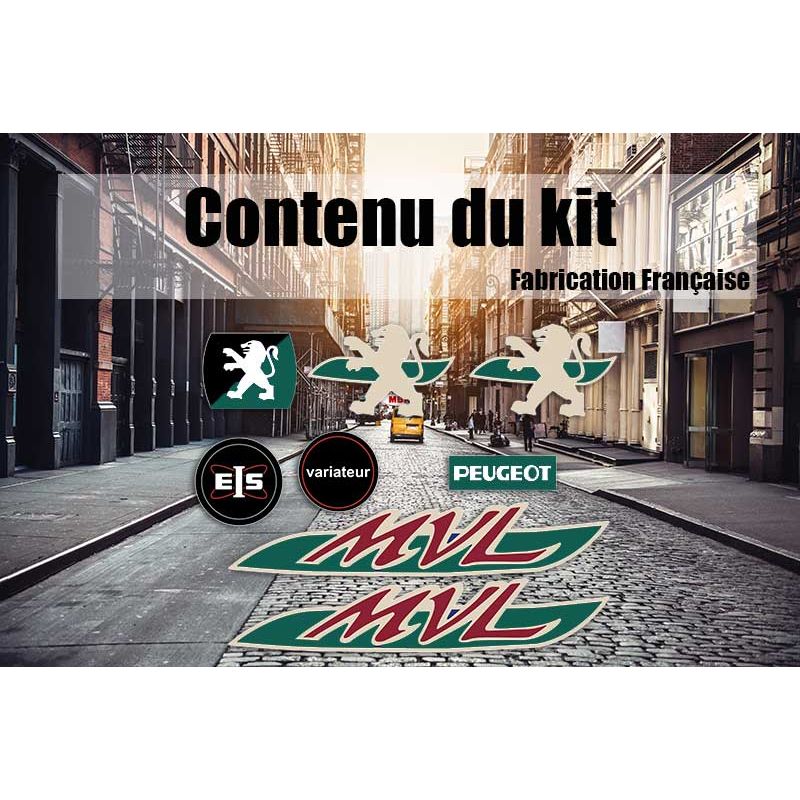 Kit déco Stickers Peugeot 103 MVL Vert