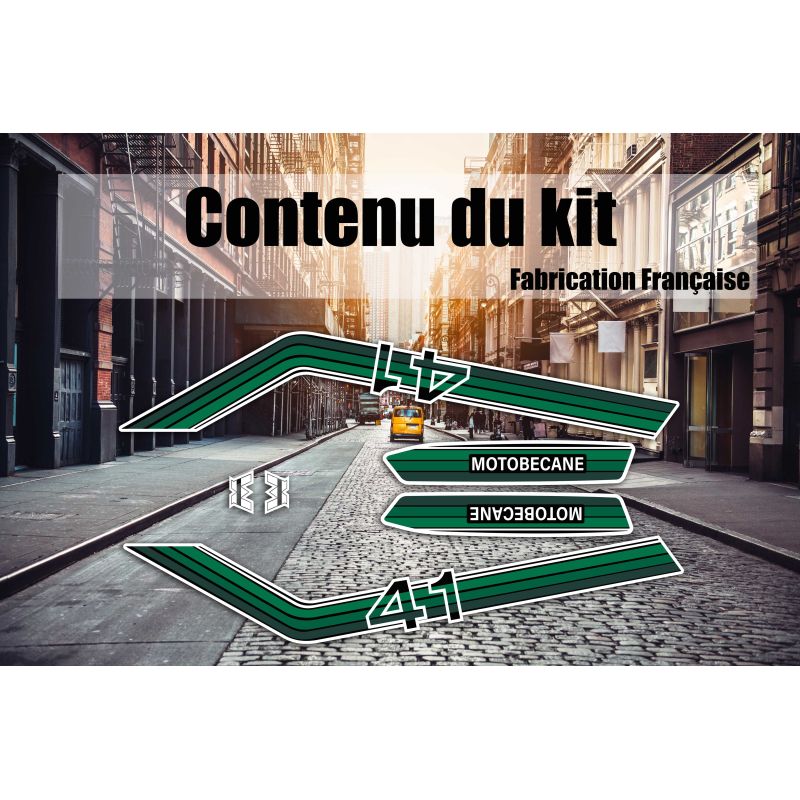 Kit déco MBK Motobécane 41 vert