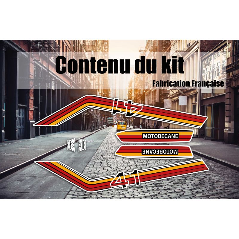 Kit déco MBK Motobécane 41 noir