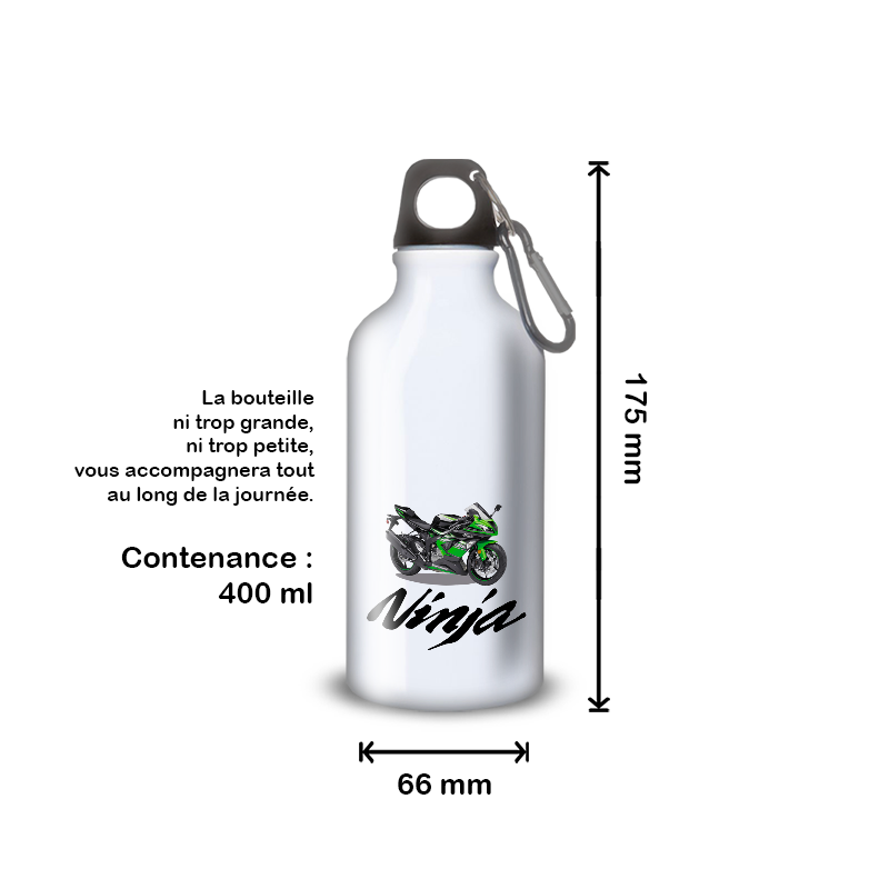 Gourde Alu et Thermos Kawasaki Ninja