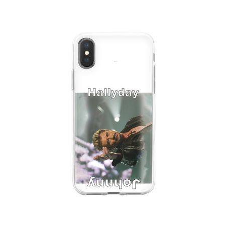 Coque pour Apple iPhone, protection téléphone, Johnny Hallyday Légende