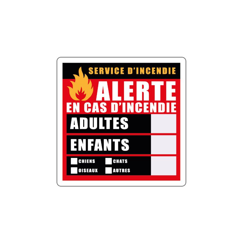 Sticker Pet Alert – Nombre d’enfants, adultes et animaux