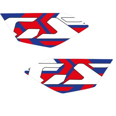 Protections latérales de réservoir BMW – design Motorrad Rouge et bleu
