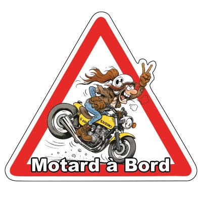 Sticker “Motard à bord”