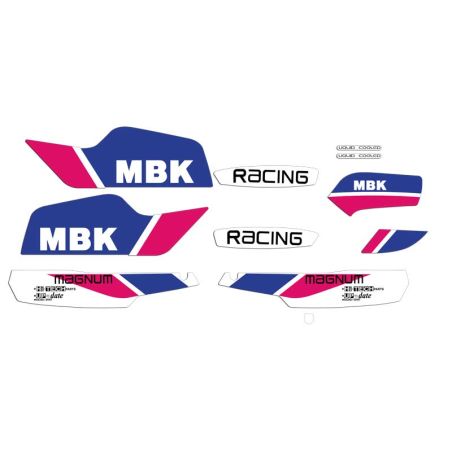 Kit autocollants MBK Magnum MR1 White – Qualité pro, made in France