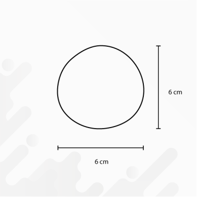 sticker rétro réfléchissant pour casque de moto Jack Skellington - Dimensions