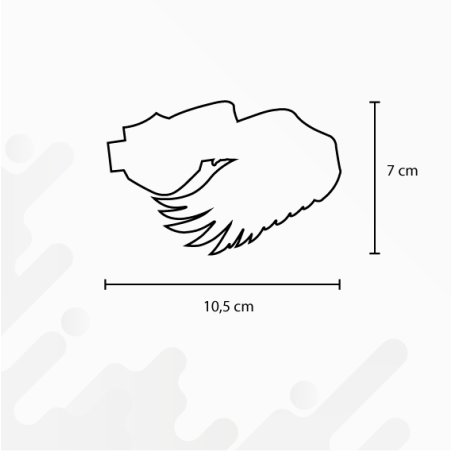 Stickers rétro réfléchissant Aigle Harley Davidson