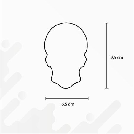 Stickers rétro réfléchissant Tête de Mort Mexicaine