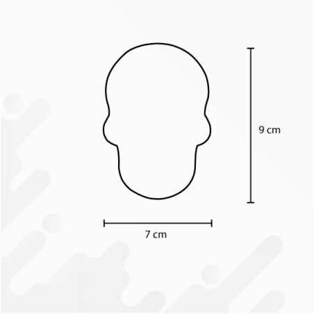 Stickers rétro réfléchissant Tête de mort