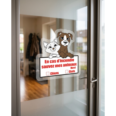 Sticker Pet Alert sauvez nos animaux