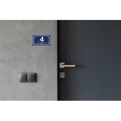 Numéro de maison personnalisé sur plaque aluminium