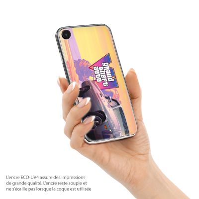 Coque iPhone GTA 6 – Coque de téléphone imprimée thème GTA VI