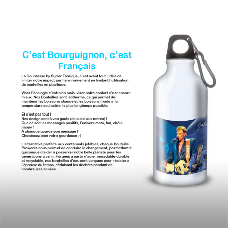 Gourde Alu et Thermos Johnny Hallyday