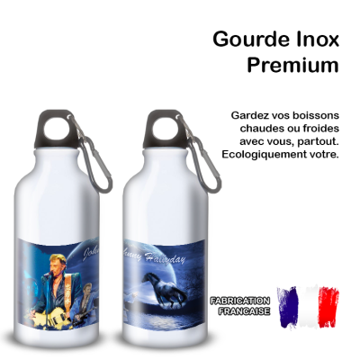 Gourde Alu et Thermos Johnny Hallyday