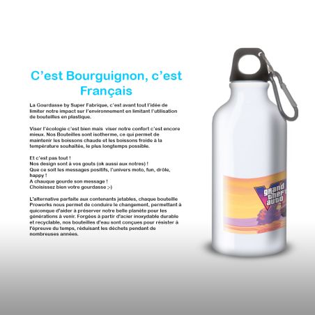 Gourde thermos GTA 6 imprimée – Bouteille isotherme gaming