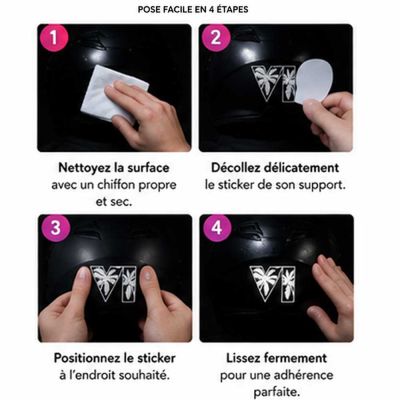 Sticker rétro-réfléchissant GTA 6 pour casque moto