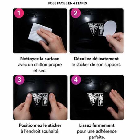 Sticker rétro-réfléchissant GTA 6 pour casque moto