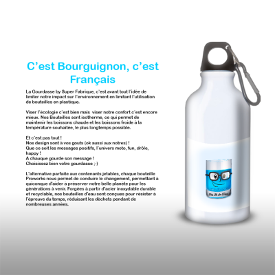 Gourde Alu et Thermos Eau ou Curaçao