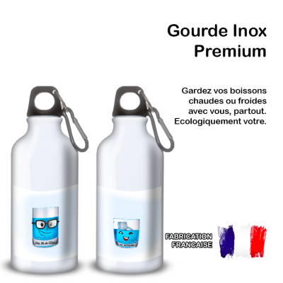 Gourde Alu et Thermos Eau ou Curaçao