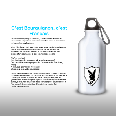 Gourde Alu et Thermos Playboy Lapin