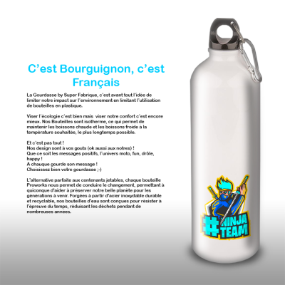 Gourde Alu et Thermos Team Ninja