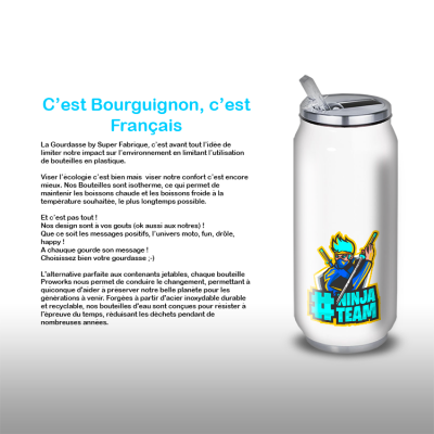 Gourde Alu et Thermos Team Ninja