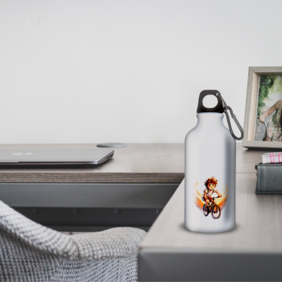 Gourde Alu et Thermos Anime Vélo