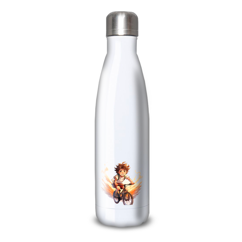 Gourde Alu et Thermos Anime Vélo