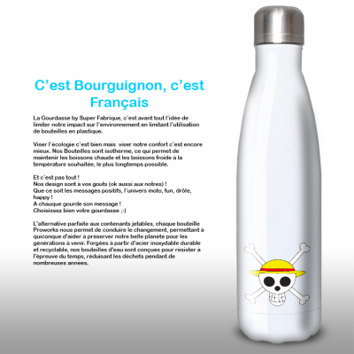 Gourde Alu et Thermos Anime One Piece