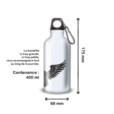 Gourde Alu et Thermos Ailes Mystique (nervermore)