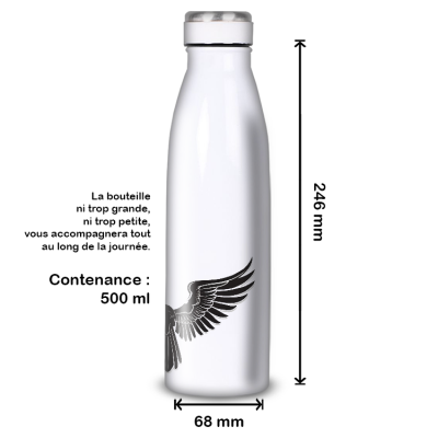 Gourde Alu et Thermos Ailes Mystique (nervermore)