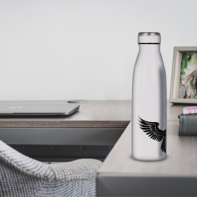 Gourde Alu et Thermos Ailes Mystique (nervermore)