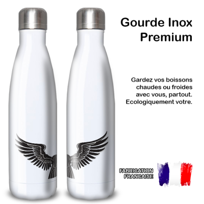 Gourde Alu et Thermos Ailes Mystique (nervermore)