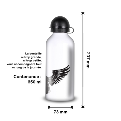 Gourde Alu et Thermos Ailes Mystique (nervermore)