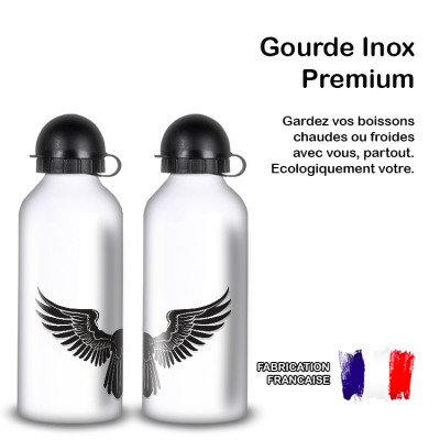 Gourde Alu et Thermos Ailes Mystique (nervermore)