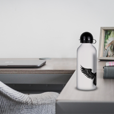 Gourde Alu et Thermos Ailes Mystique (nervermore)