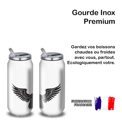Gourde Alu et Thermos Ailes Mystique (nervermore)