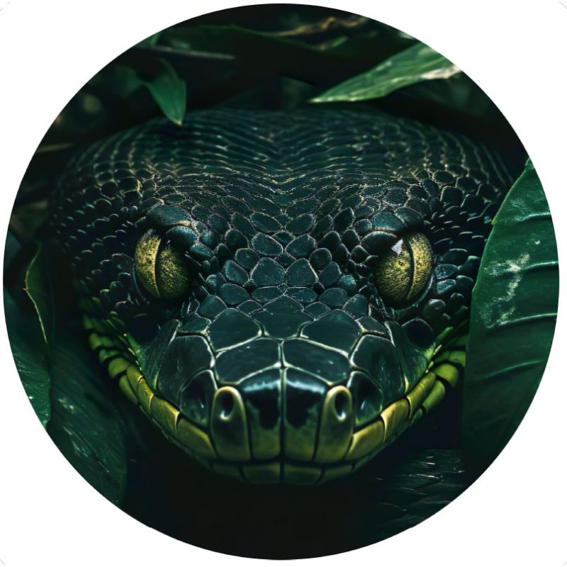 Sticker Yeux Serpent rétro réfléchissant