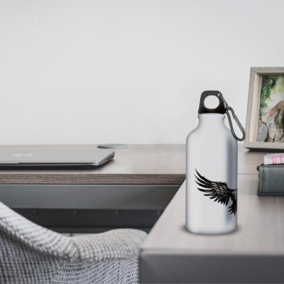 Gourde Alu et Thermos Ailes Mythologiques (nervermore)