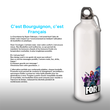 Gourde Alu et Thermos Fortnite Team