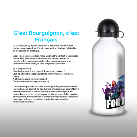 Gourde Alu et Thermos Fortnite Team