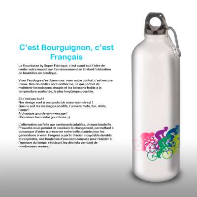Gourde Alu et Thermos Course Vélo Peloton