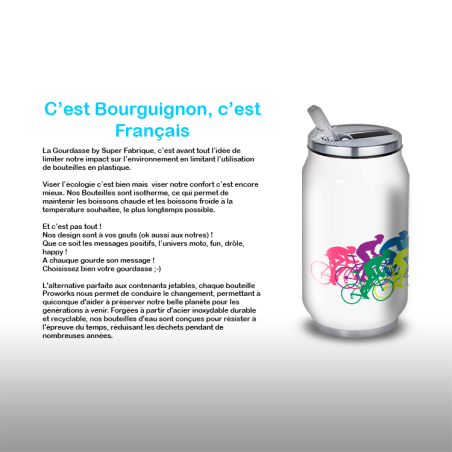 Prophete Gourde en aluminium pour vélo avec support 0,75[S207