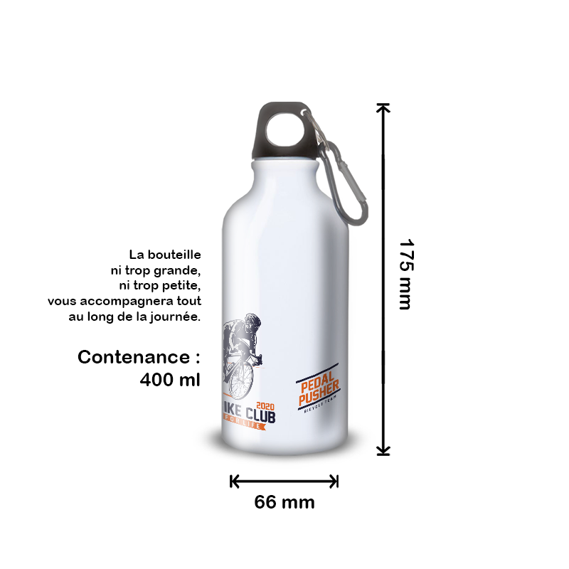 Gourde Alu et Thermos Cyclisme rétro tour 1900 Gourde Alu et Thermos Cyclisme rétro tour 1900