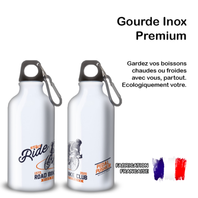 Gourde Alu et Thermos Cyclisme rétro tour 1900